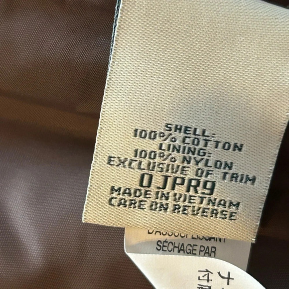 L.L. Bean Heavy cotton Woman's Cumberland Coat Size M Belted lined NWT - Picture 10 of 13